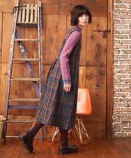 GJFAD32180 Jocomomola(ホコモモラ) Feston スカラップハイネックリブニット イエロー