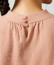 GJFAE36200 Jocomomola(ホコモモラ) Tesoro フラワー刺繍ニットプルオーバー ピンク