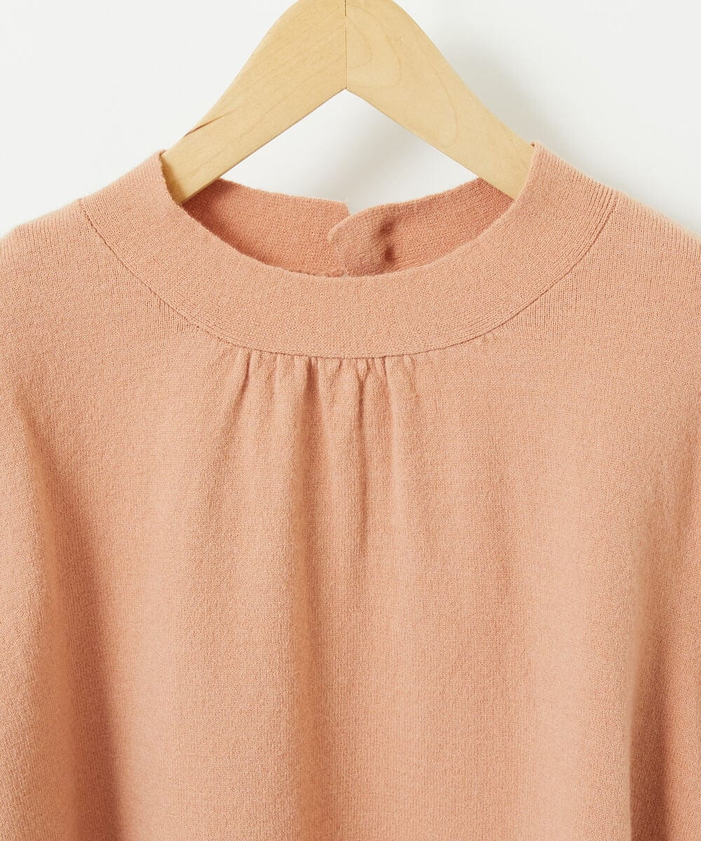 GJFAE36200 Jocomomola(ホコモモラ) Tesoro フラワー刺繍ニットプルオーバー ピンク