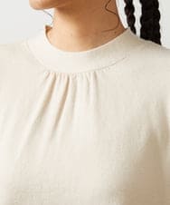 GJFAE36200 Jocomomola(ホコモモラ) Tesoro フラワー刺繍ニットプルオーバー アイボリー