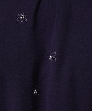 GJFAE51220 Jocomomola(ホコモモラ) Tesoro フラワーモチーフニットプルオーバー ベージュ