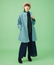GJFAV32140 Jocomomola(ホコモモラ) Lana blend ハイネックリブニット グリーン