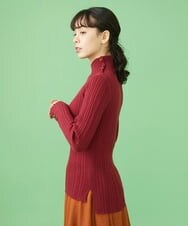 GJFAV32140 Jocomomola(ホコモモラ) Lana blend ハイネックリブニット グリーン