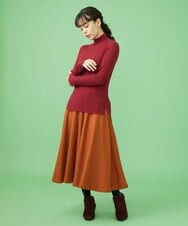 GJFAV32140 Jocomomola(ホコモモラ) Lana blend ハイネックリブニット グリーン