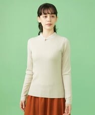 GJFAV35130 Jocomomola(ホコモモラ) Jugar ニットプルオーバー ベージュ