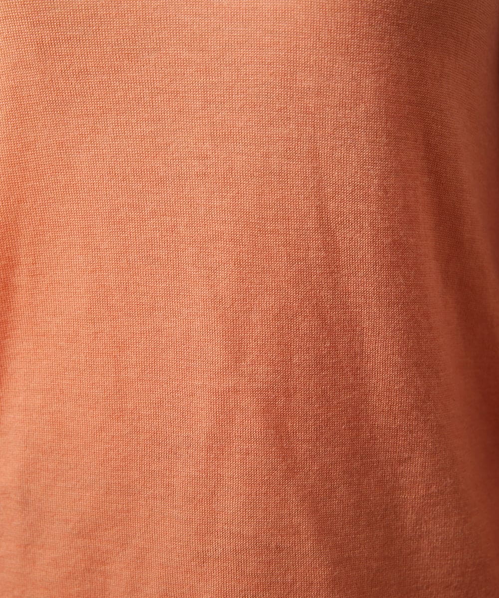 GJFCD31150 Jocomomola(ホコモモラ) Suave シアーニットプルオーバー オレンジ