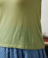 GJFCD31150 Jocomomola(ホコモモラ) Suave シアーニットプルオーバー グリーン