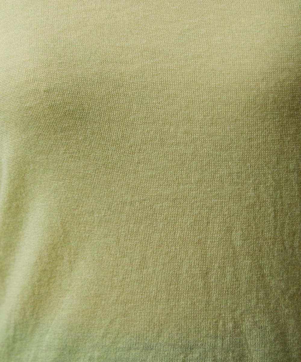 GJFCD31150 Jocomomola(ホコモモラ) Suave シアーニットプルオーバー グリーン