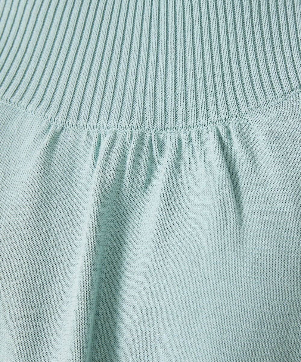 GJFFD50220 Jocomomola(ホコモモラ) El Rucio フラワー刺繍ニットプルオーバー ライトブルー