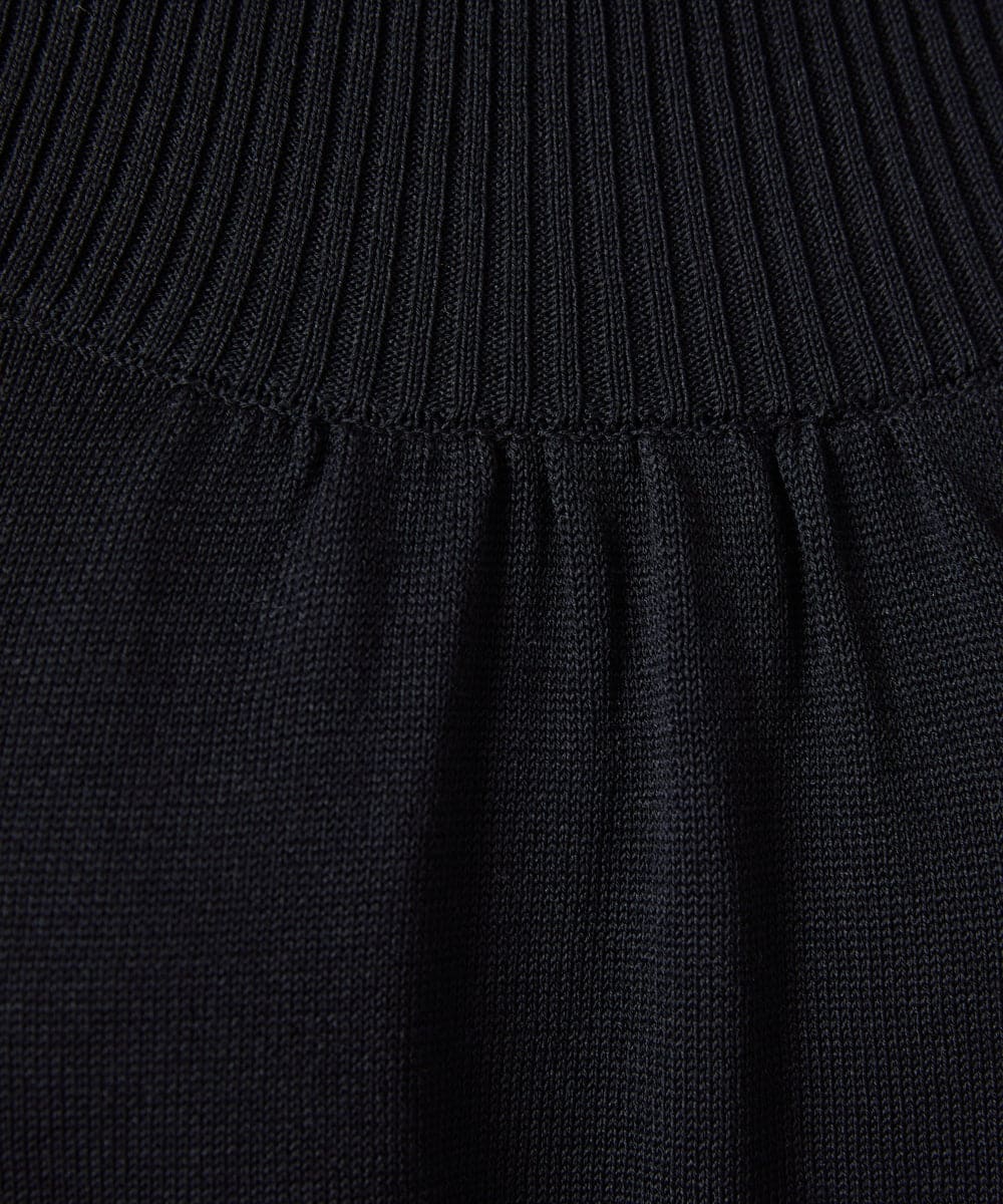 GJFFD50220 Jocomomola(ホコモモラ) El Rucio フラワー刺繍ニットプルオーバー ブラック