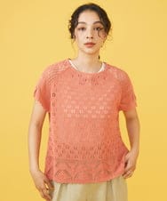 GJFFV32190 Jocomomola(ホコモモラ) WASHI ニットベスト ピンク
