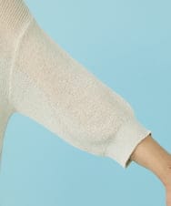 GJFGW30160 Jocomomola(ホコモモラ) リネン混 プルオーバーニット ベージュ