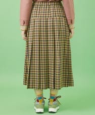 GJHAA35240 Jocomomola(ホコモモラ) Espina チェックプリーツスカート イエロー