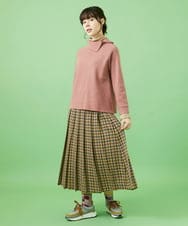 GJHAA35240 Jocomomola(ホコモモラ) Espina チェックプリーツスカート イエロー