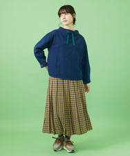 GJHAA35240 Jocomomola(ホコモモラ) Espina チェックプリーツスカート イエロー