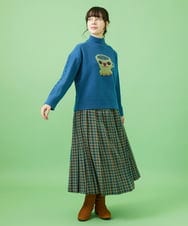GJHAA35240 Jocomomola(ホコモモラ) Espina チェックプリーツスカート イエロー