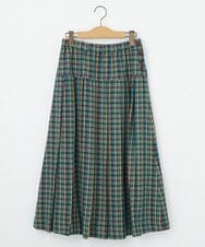 GJHAA35240 Jocomomola(ホコモモラ) Espina チェックプリーツスカート イエロー