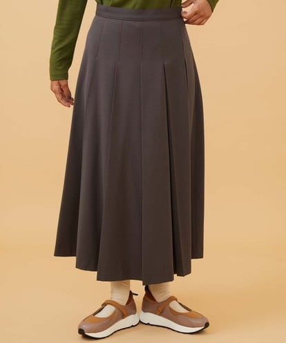 GJHAD35200 Jocomomola Pliegues ワンポイント刺繍プリーツスカート