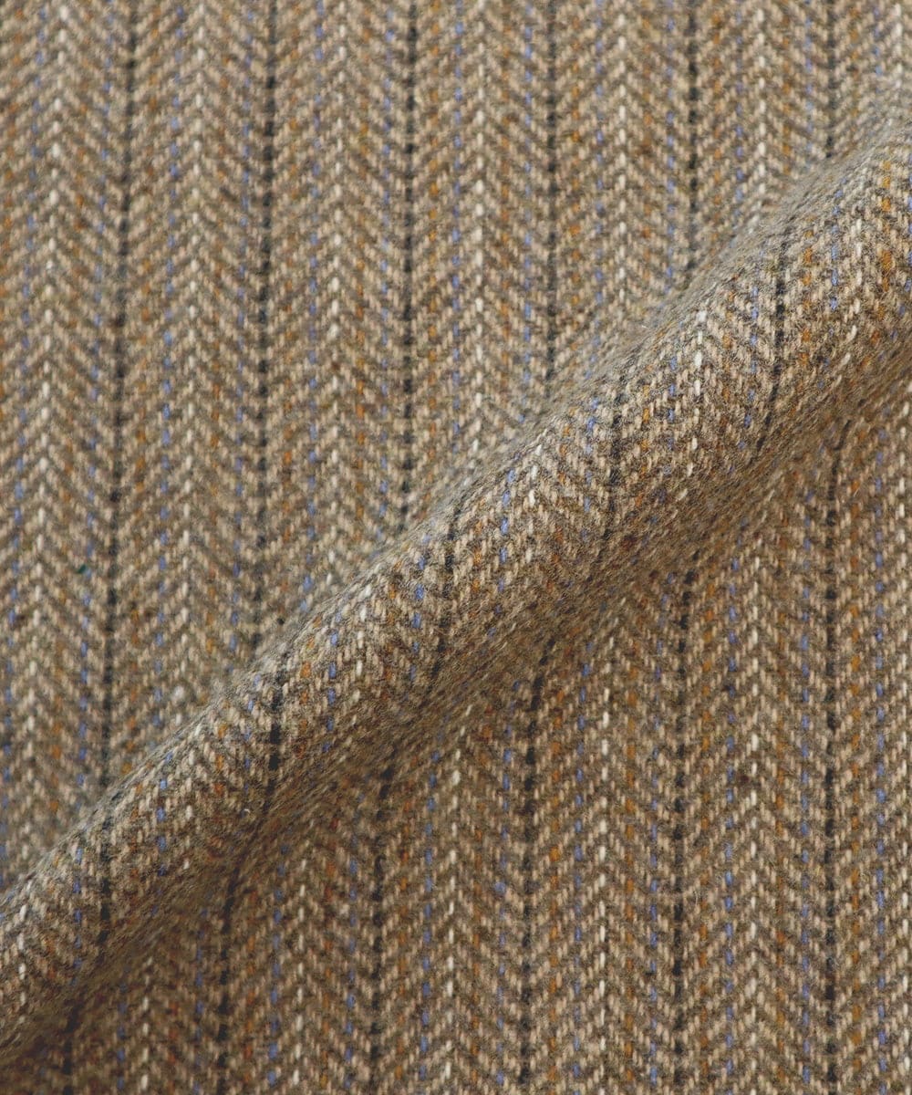 GJHAE42200 Jocomomola(ホコモモラ) 【早割10%OFF】へリンボーンタックフレアスカート ブルーグレー