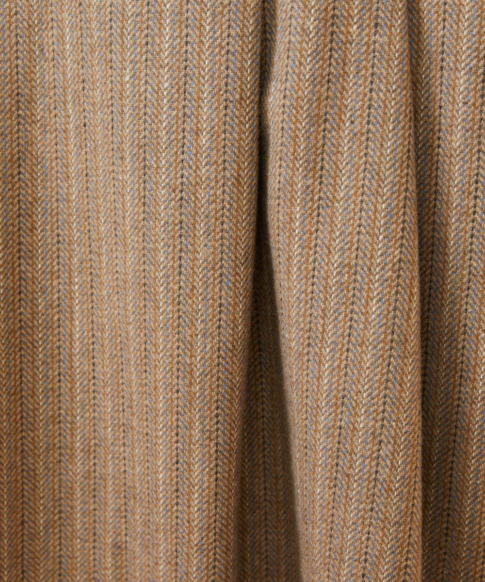 GJHAE42200 Jocomomola(ホコモモラ) Huellas de aves へリンボーンタックフレアスカート ベージュ