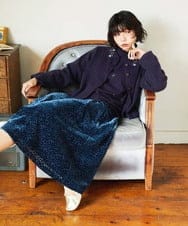 GJHAE51240 Jocomomola(ホコモモラ) Tardin calido オパールフラワーモチーフスカート ピンク