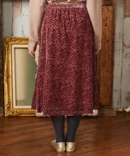 GJHAE51240 Jocomomola(ホコモモラ) Tardin calido オパールフラワーモチーフスカート ピンク