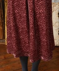 GJHAE51240 Jocomomola(ホコモモラ) Tardin calido オパールフラワーモチーフスカート ピンク