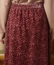 GJHAE51240 Jocomomola(ホコモモラ) Tardin calido オパールフラワーモチーフスカート ピンク