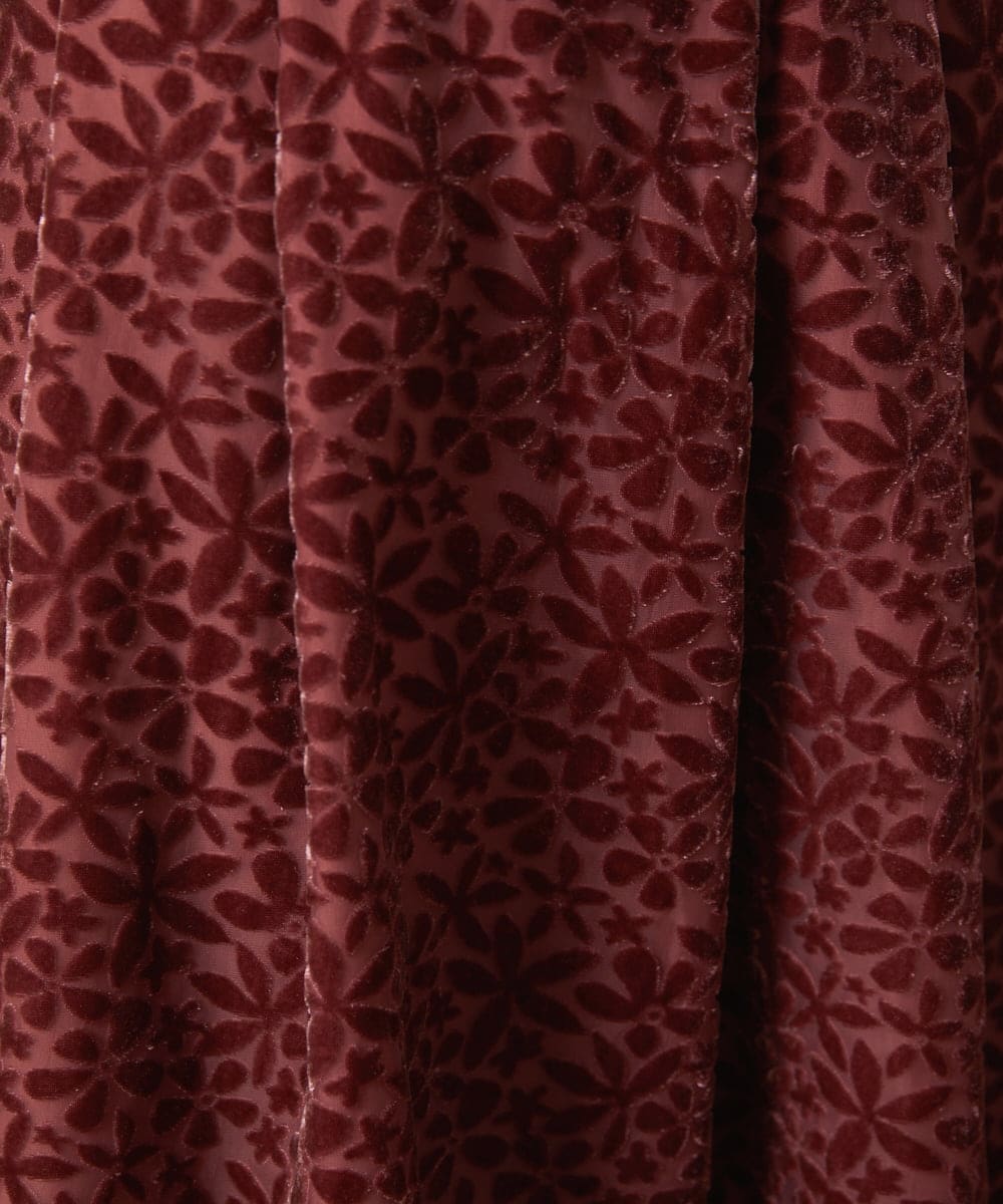 GJHAE51240 Jocomomola(ホコモモラ) Tardin calido オパールフラワーモチーフスカート ピンク