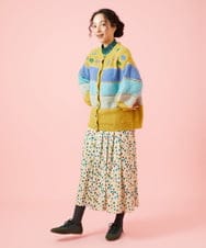GJHAG70230 Jocomomola(ホコモモラ) Mural dot プリントフレアスカート アイボリー