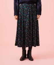 GJHAG70230 Jocomomola(ホコモモラ) Mural dot プリントフレアスカート ブラック