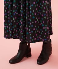 GJHAG70230 Jocomomola(ホコモモラ) Mural dot プリントフレアスカート ブラック