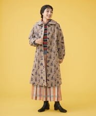 GJHAT02250 Jocomomola(ホコモモラ) Mimos 配色チェックスカート ライトグレー