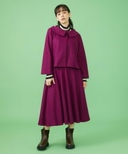 GJHAV36200 Jocomomola(ホコモモラ) T/W 天竺 フレアスカート パープル