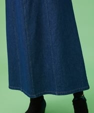 GJHAW47180 Jocomomola(ホコモモラ) バックスリットロングデニムスカート ネイビー