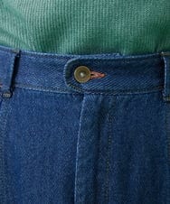 GJHAW47180 Jocomomola(ホコモモラ) バックスリットロングデニムスカート ネイビー