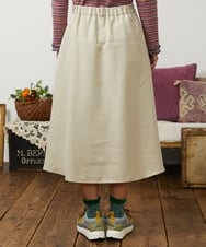 GJHCD32200 Jocomomola(ホコモモラ) Pradera ピーチ起毛タックスカート ベージュ