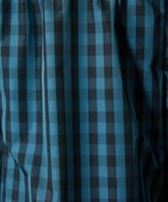 GJHDD33170 Jocomomola(ホコモモラ)  Sillin ギンガムチェック ギャザースカート ブルー