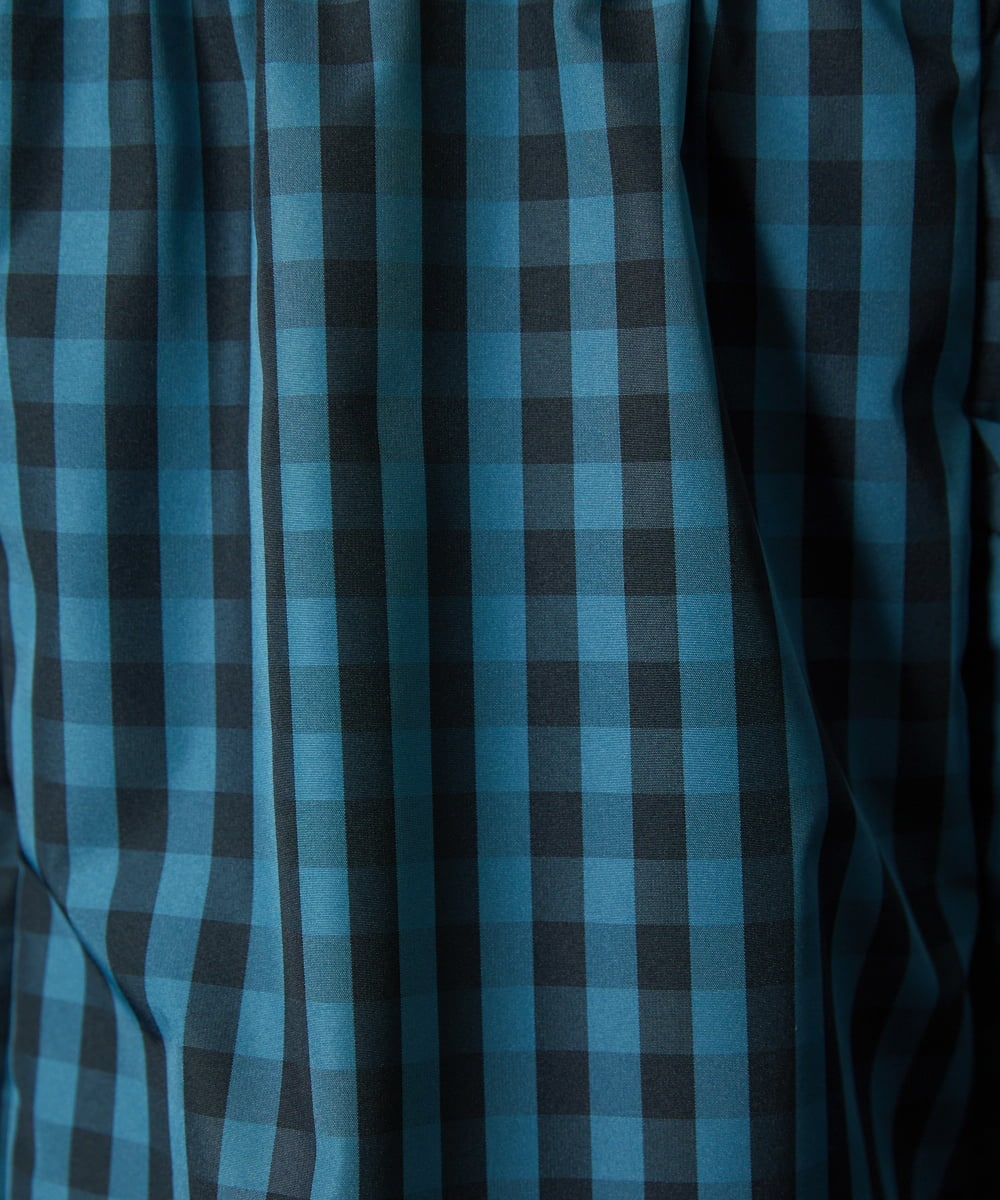 GJHDD33170 Jocomomola(ホコモモラ)  Sillin ギンガムチェック ギャザースカート ブルー