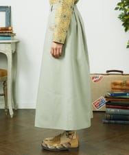 GJHDD36200 Jocomomola(ホコモモラ) Pluma de flecha フレアスカート ライトグリーン