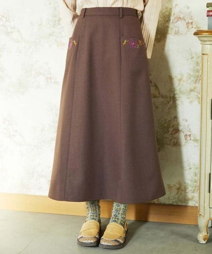 GJHDD36200 Jocomomola Pluma de flecha フレアスカート