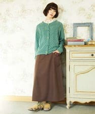 GJHDD36200 Jocomomola(ホコモモラ) Pluma de flecha フレアスカート ブラウン