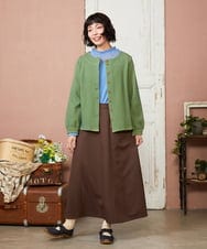 GJHDD36200 Jocomomola(ホコモモラ) Pluma de flecha フレアスカート ブラウン