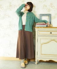 GJHDD36200 Jocomomola(ホコモモラ) Pluma de flecha フレアスカート ブラウン