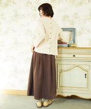 GJHDD36200 Jocomomola(ホコモモラ) Pluma de flecha フレアスカート ブラウン