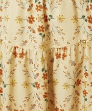 GJHDE38200 Jocomomola(ホコモモラ) Palomas y flores プリントスカート イエロー