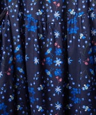 GJHDE38200 Jocomomola(ホコモモラ) Palomas y flores プリントスカート ネイビー