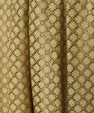 GJHDE42200 Jocomomola(ホコモモラ) Entrada 幾何学レースフレアスカート ライトイエロー