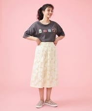 GJHDT04230 Jocomomola(ホコモモラ) Carta 刺繍レースラップスカート アイボリー