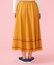 GJHDT39220 Jocomomola(ホコモモラ) Dibujar 刺繍スカート オレンジ
